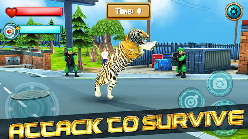 Wild Tiger Simulator: 3D Jurasic Park Adventure screenshot 2