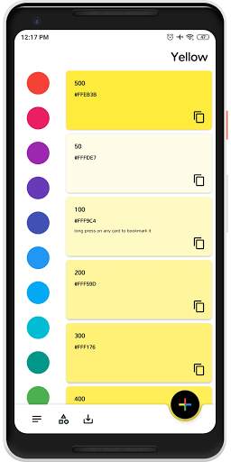 Material Design Color Palettes screenshot 2