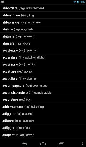 Italian Verbs скриншот 8