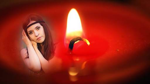 candle flame light photo frame costume editor screenshot 1
