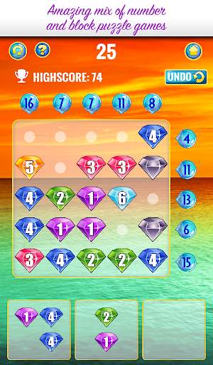 Jewels #2  - Number puzzle game *Gold Edition screenshot 7