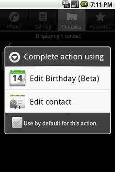 Edit Birthday screenshot 2