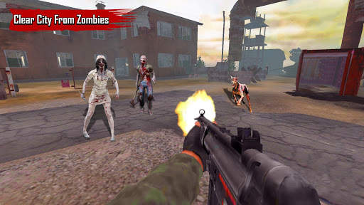 zombie penembakan: mati kota perang bertahan hidup screenshot 3