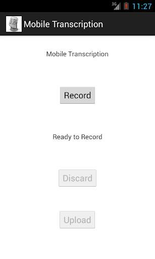 Mobile Transcription screenshot 1