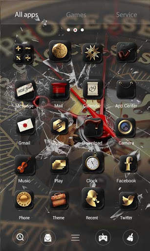 Broken Parallax Go Launcher Theme screenshot 3