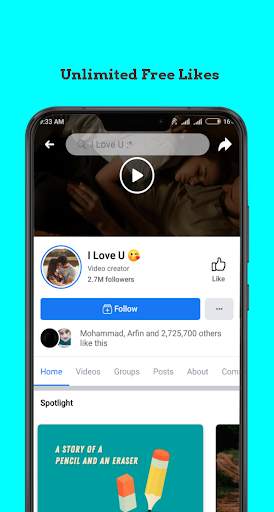 FaceB unlimited Free follower & likes for Facebook screenshot 1