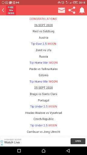 FREE 30  ODDS screenshot 3
