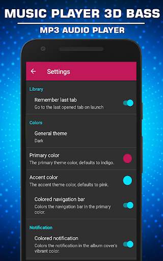 Music Player 3D Bass Mp3 Audio Player screenshot 6