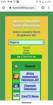 Africa YouTube News Directory screenshot 5