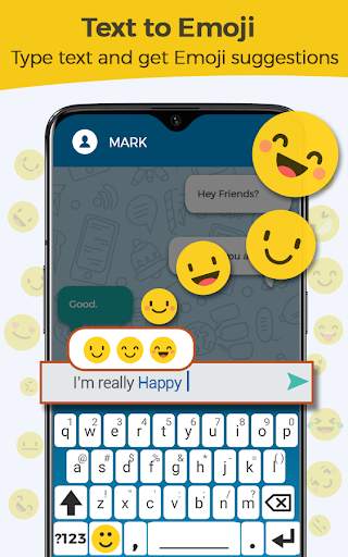 Text to Emoji Keyboard-Cute Funny Emojis for Chat screenshot 1