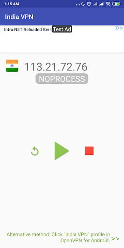 India VPN - Plugin for OpenVPN screenshot 1