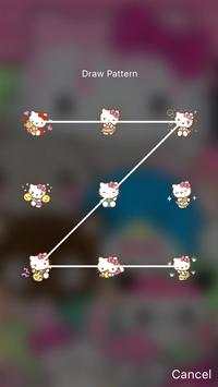 Hi Kitty Hello Fluffy PetPIN Lock Screen Wallpaper скриншот 5