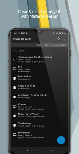 Movie Updates: Movie/TV Alerts screenshot 1