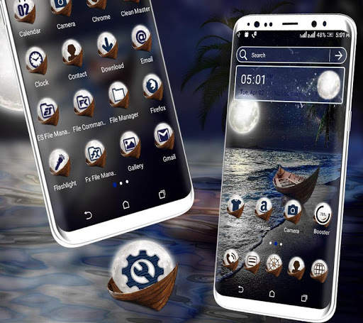 Sea Moon Launcher Theme screenshot 2
