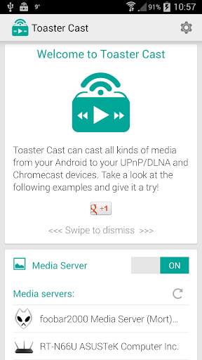 Toaster Cast DLNA UPnP Player screenshot 1