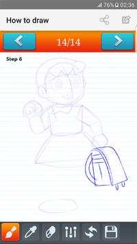 how to draw Doraemon screenshot 3