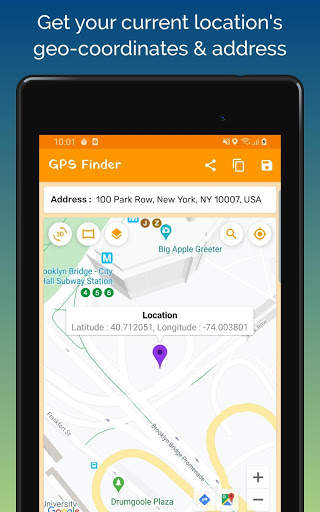 Gps Coordinates finder - save & share location स्क्रीनशॉट 9