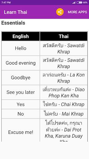 Learn Thai screenshot 5