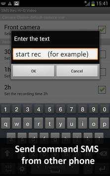 SMS Rec Hi-Q Hidden Camera LT screenshot 4