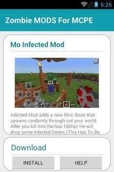 Zombie MODS FOR MCPE screenshot 6