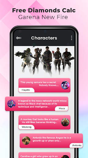 Free Diamonds Calc Garena New Fire screenshot 4