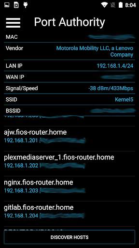 Port Authority - LAN Host Discovery & Port Scanner 1 تصوير الشاشة