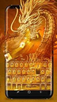 War gold dragon keyboard theme स्क्रीनशॉट 1