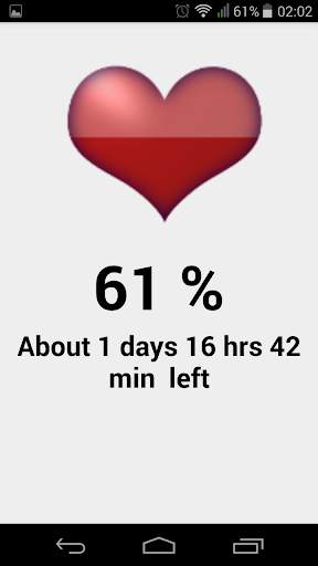 Heart Battery Widget screenshot 1