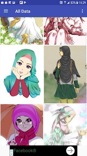Cute Muslimah Cartoon Wallpaper Offline screenshot 1