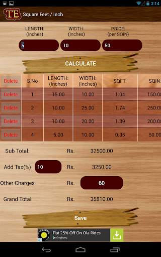 Timber Estimator скриншот 13