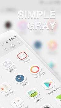 Simple Gray GO Launcher Theme screenshot 1