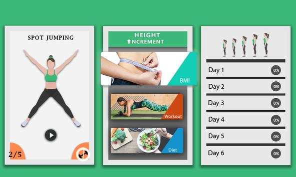 Height Increase Home Workout Plan : 30 Days Tips. screenshot 7