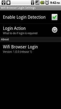 Wifi Browser Login screenshot 1