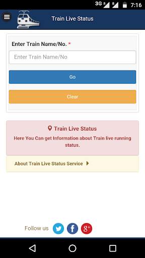 Indian Rail Train Info - Live Train Status, PNR screenshot 2