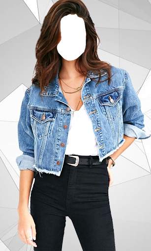 Women Jeans Jacket Photo Montage скриншот 4