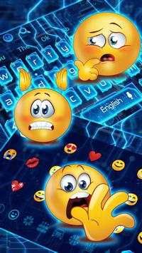 Blue Electric Circuit Keyboard Theme screenshot 3