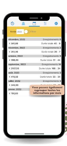 Heures travaillées screenshot 7