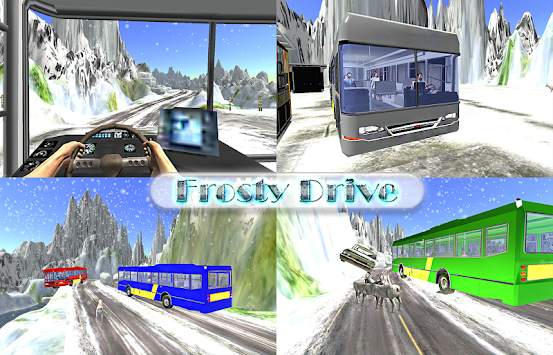 3D Snow Hill Bus drive screenshot 5