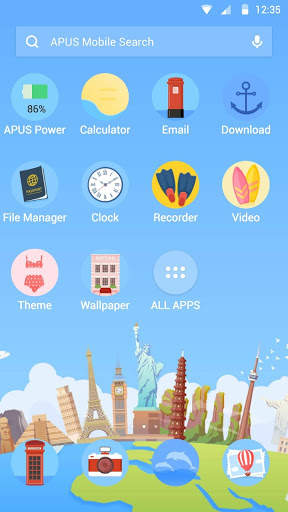 Welt-APUS Launcher theme screenshot 2