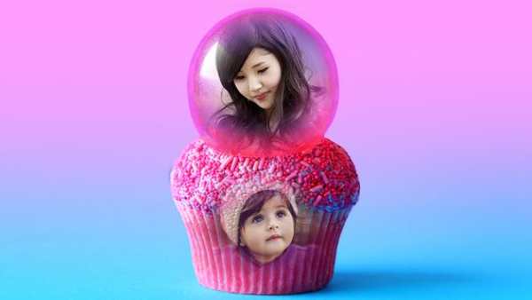 Cup Cake Multi Photo Frames screenshot 2