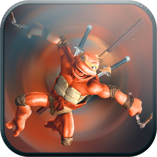 penyu ninja berlari icon