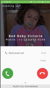 Fake Call from Bad baby Victoria screenshot 2