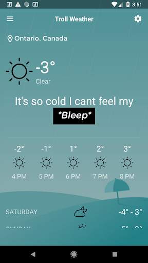 Troll Weather - Funny Weather  screenshot 2