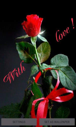 Valentine Rose Shine LWP screenshot 1