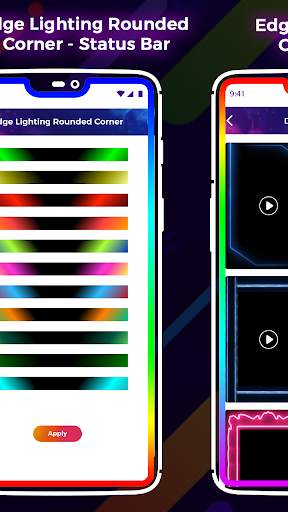 Edge Lighting Rounded Corner - Status Bar screenshot 4