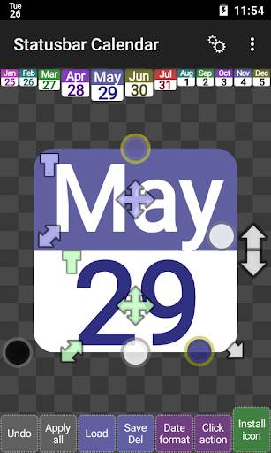 Status bar Calendar Demo screenshot 2