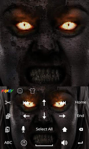 Evil Eyes Fancy Keyboard Theme 4 تصوير الشاشة