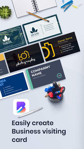 Business Card Maker Free Visiting Card Maker screenshot 1