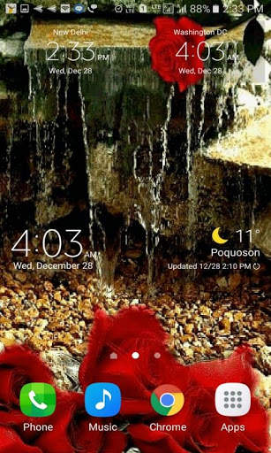 Rose Waterfall Live Wallpaper screenshot 3