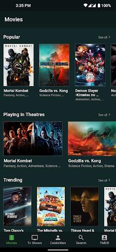 TMDb Movies Tv Shows screenshot 1